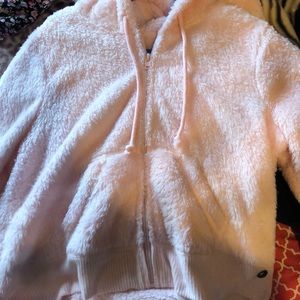 NEW Hollister zip up fur hoodie